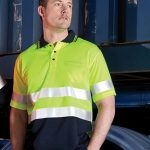 Áo thun phối phản quang, tay ngắn