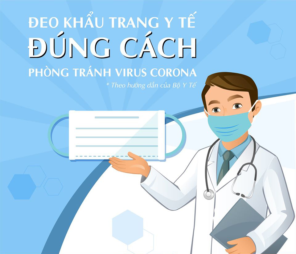 HƯỠNG DẪN ĐEO KHẨU TRANG Y TẾ ĐÚNG CÁCH PHÒNG DỊCH BỆNH