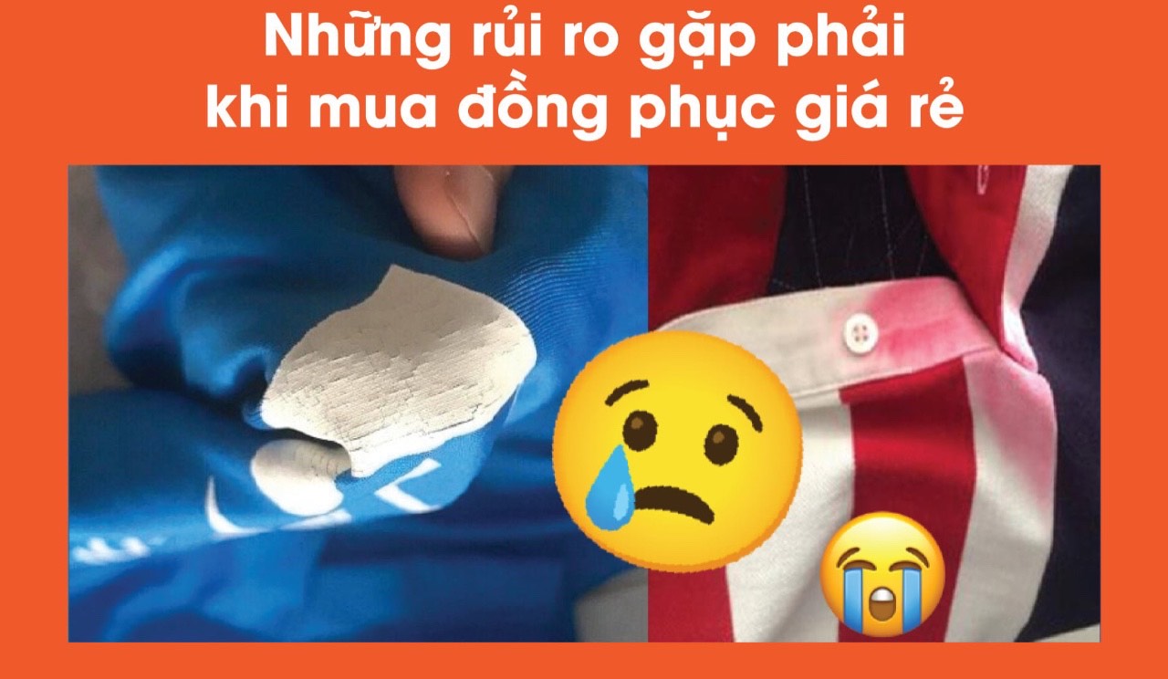 MAY ĐỒNG PHỤC GIÁ RẺ VÀ NGUY CƠ TIỀM ẨN NHIỀU RỦI RO